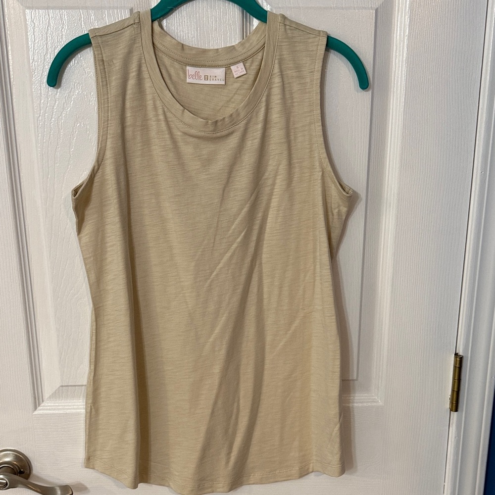 Belle by Kim Gravel Light Tan Tank Top